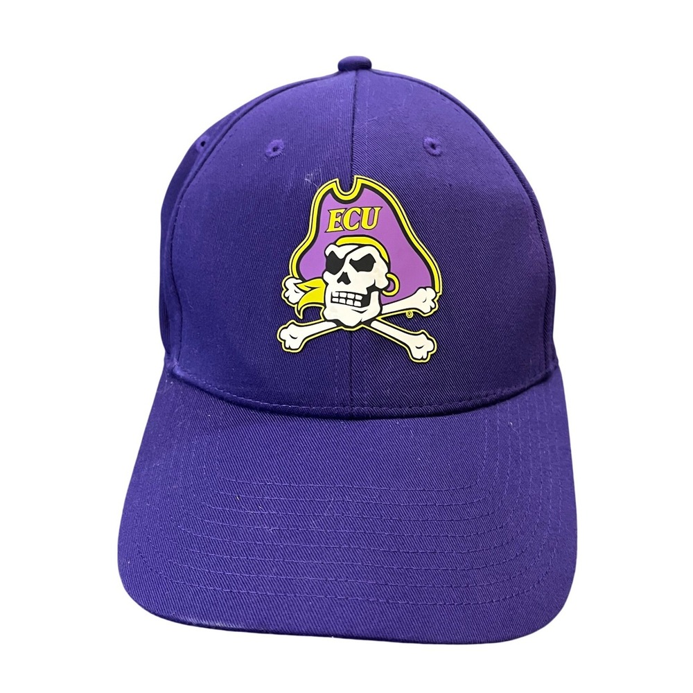 Adidas Hat Mens OSFM Purple ECU Pirates NCAA Adjustable Baseball Cap